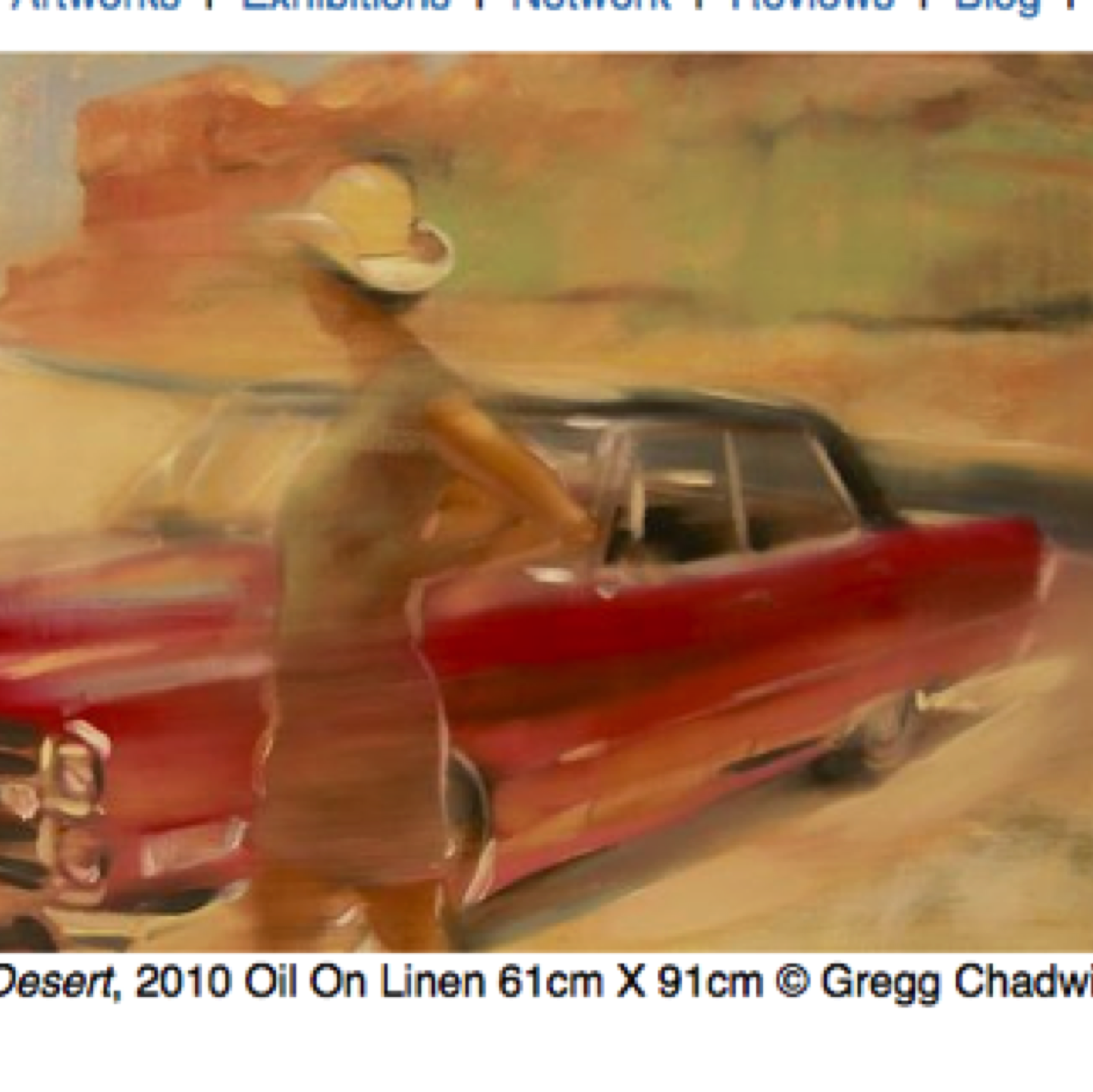 Gregg Chadwick's Cadillac Desert on Flyer for his Solo Exhibition at Manifesta Maastricht - September 2010